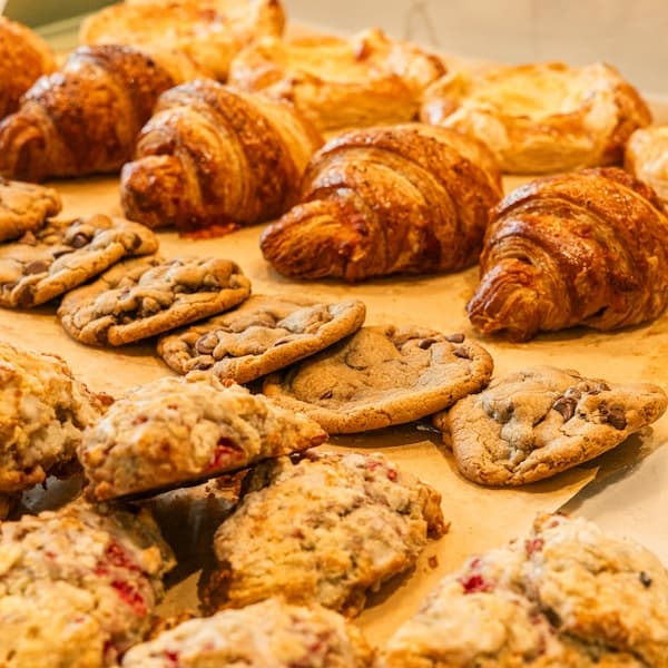 morning brew co baked goods cookies croissants scones