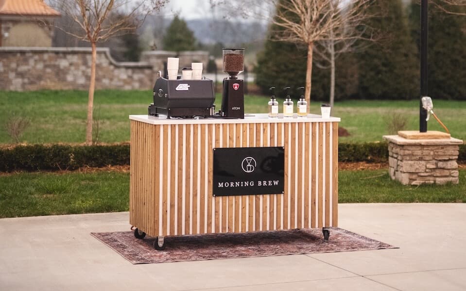 morning brew co coffee cart catering